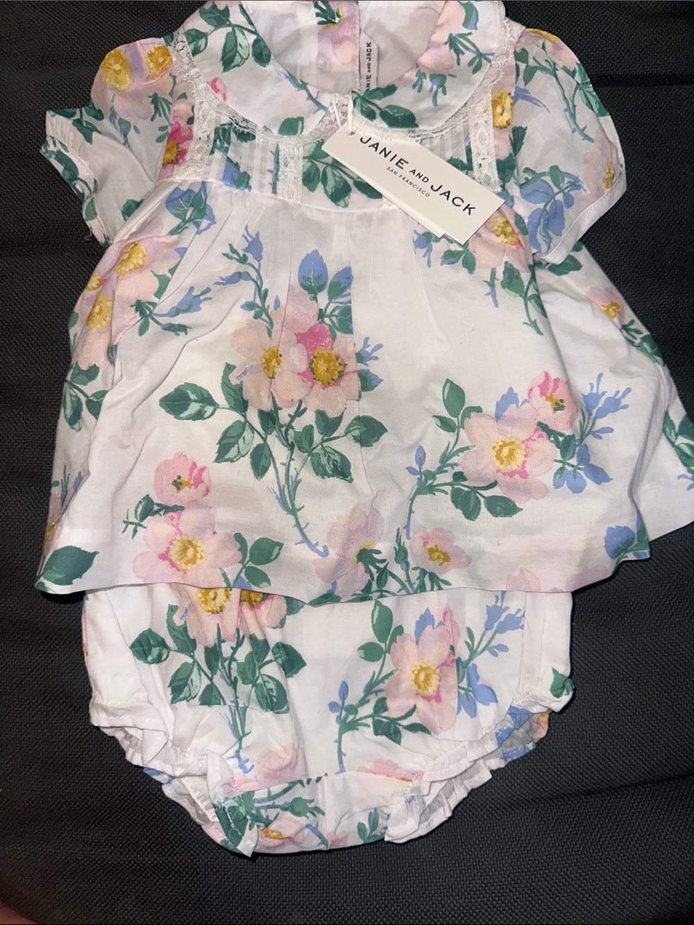 Janie and Jack two piece flora set NWT 3-6mo